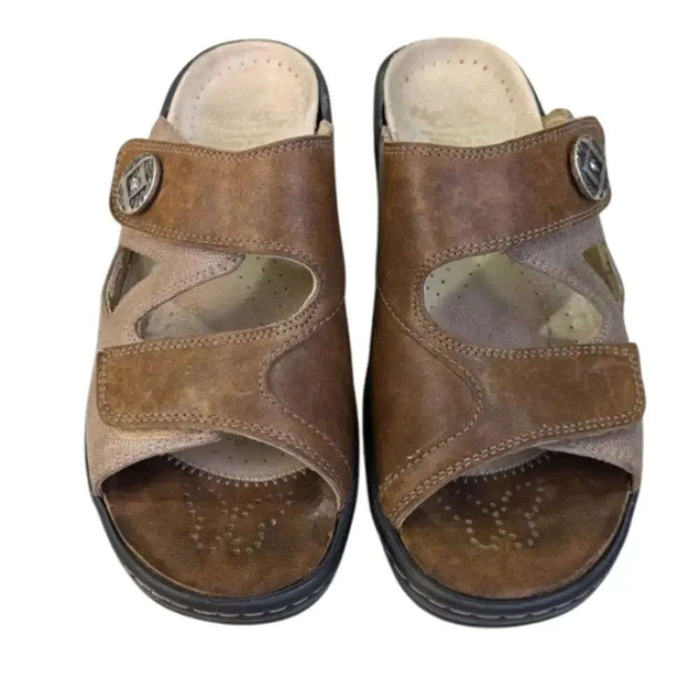Fidelio Hallux Sophie No Back Sandals Size 38 US 7  EUC   S3557